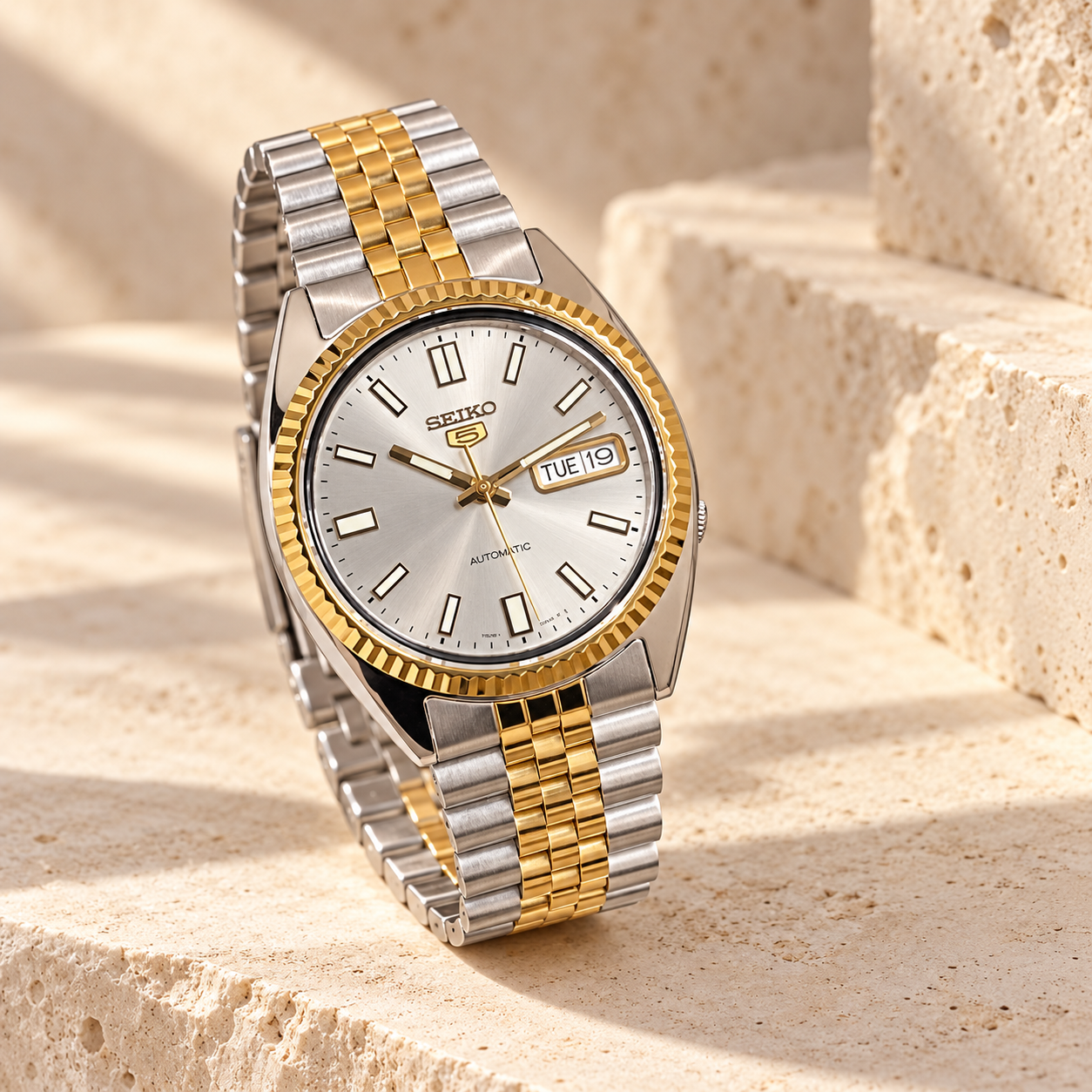Seiko SNXS · Two-Tone