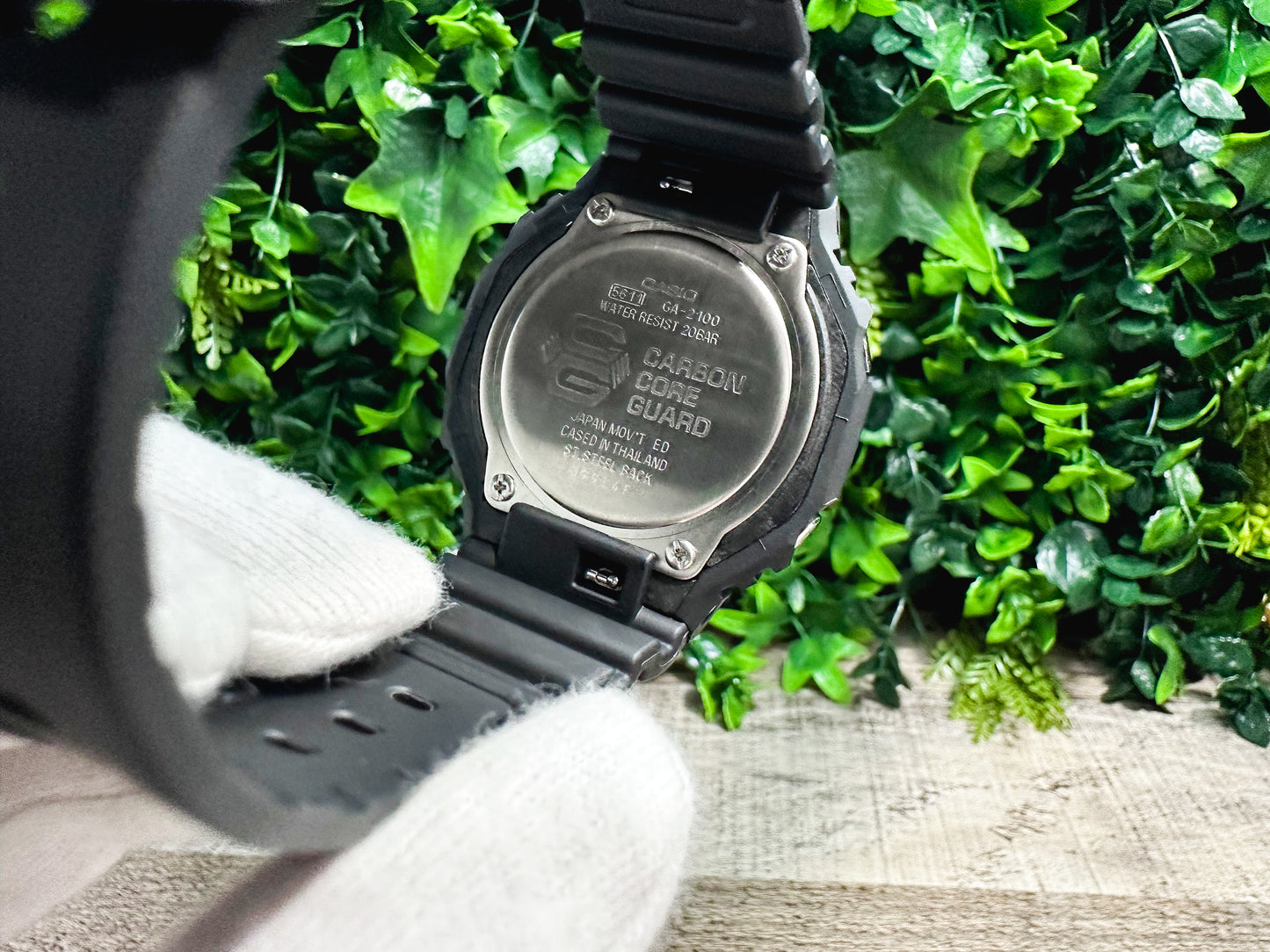G-Shock CasiOak "Halloween" - Black/Orange Hand Painted Genuine Casio GA2100 - Carbon Core Protection - Optional Sapphire Crystal