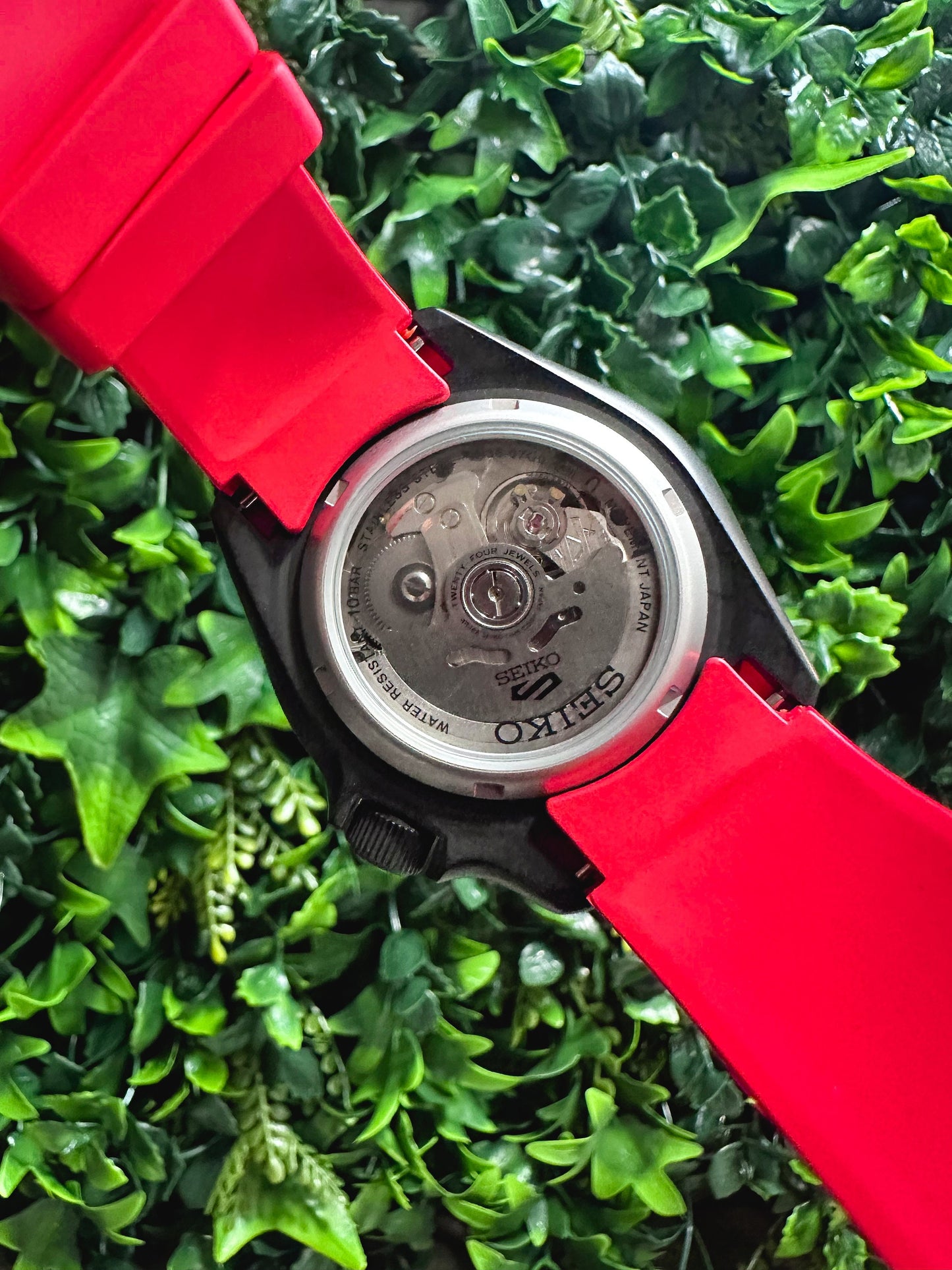 42mm "BLACKOUT/RED" Genuine Seiko 5KX SRPD Modified Yacht Style w/ Sapphire Crystal & Ceramic Bezel Insert