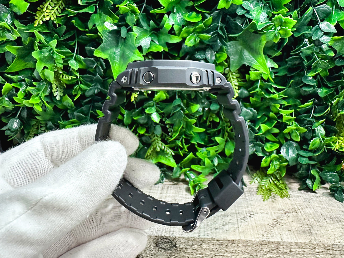 G-Shock CasiOak "Rasta" - Red/Green/Yellow Hand Painted Genuine Casio GA2100 - Carbon Core Protection - Optional Sapphire Crystal