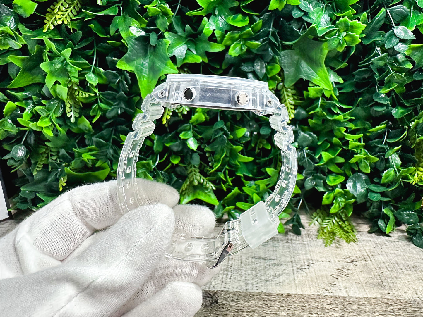 G-Shock CasiOak "Sky Blue Jelly" - Clear/Blue Hand Painted Genuine Casio GA2100 - Carbon Core Protection - Optional Sapphire Crystal