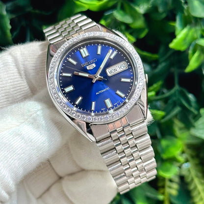 Seiko SNXS Diamond Datejust - Blue