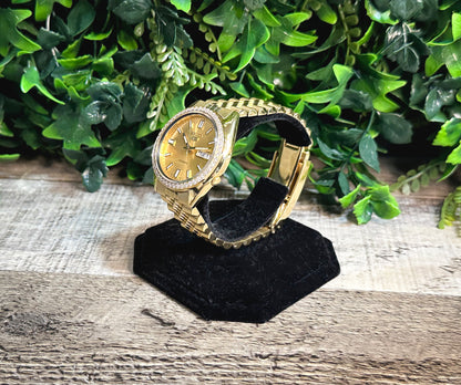 Seiko SNXS Diamond Datejust - Gold