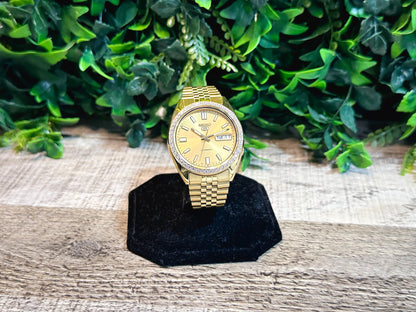 Seiko SNXS Diamond Datejust - Gold