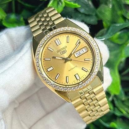 Seiko SNXS Diamond Datejust - Gold