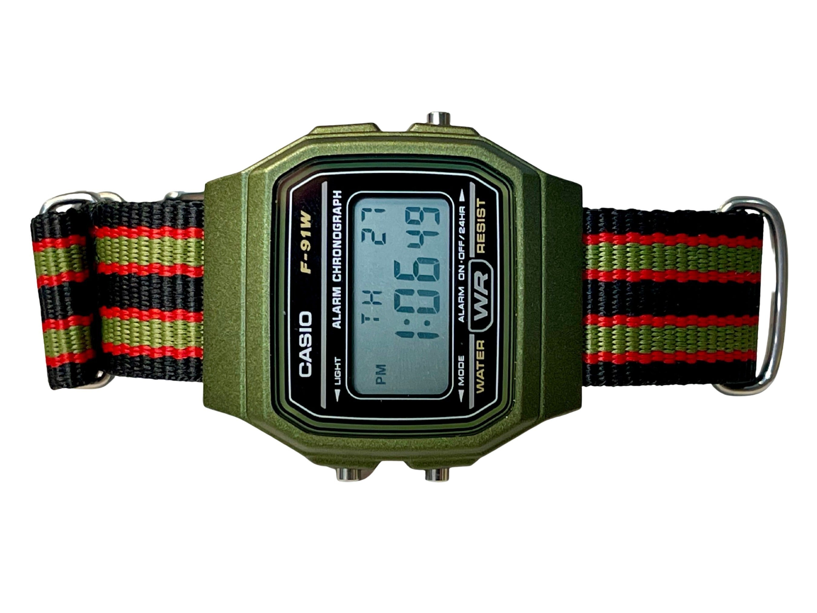 Casio top f91 green