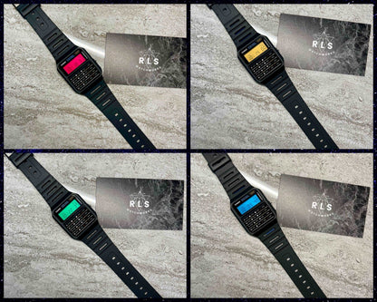Custom Casio Calculator Watch with Color Screen Mod (Pick your color)