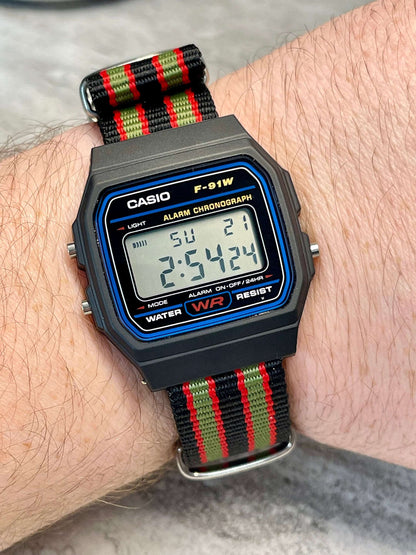 Custom Black Casio Watch on Bond Strap