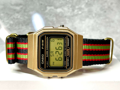 Custom Gold Casio Watch on Bond Strap
