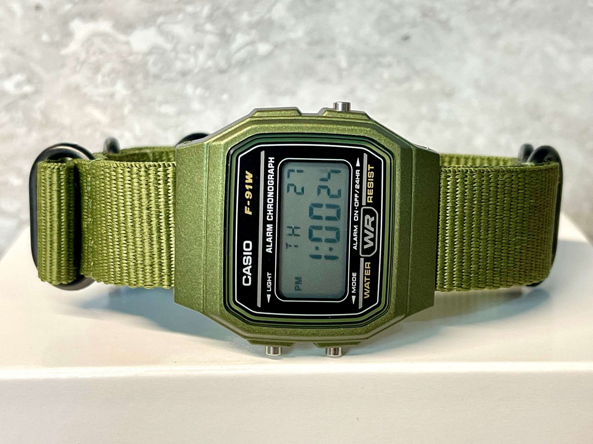 Green Casio Watch on Green Strap w/ black hardware – rswatchworks