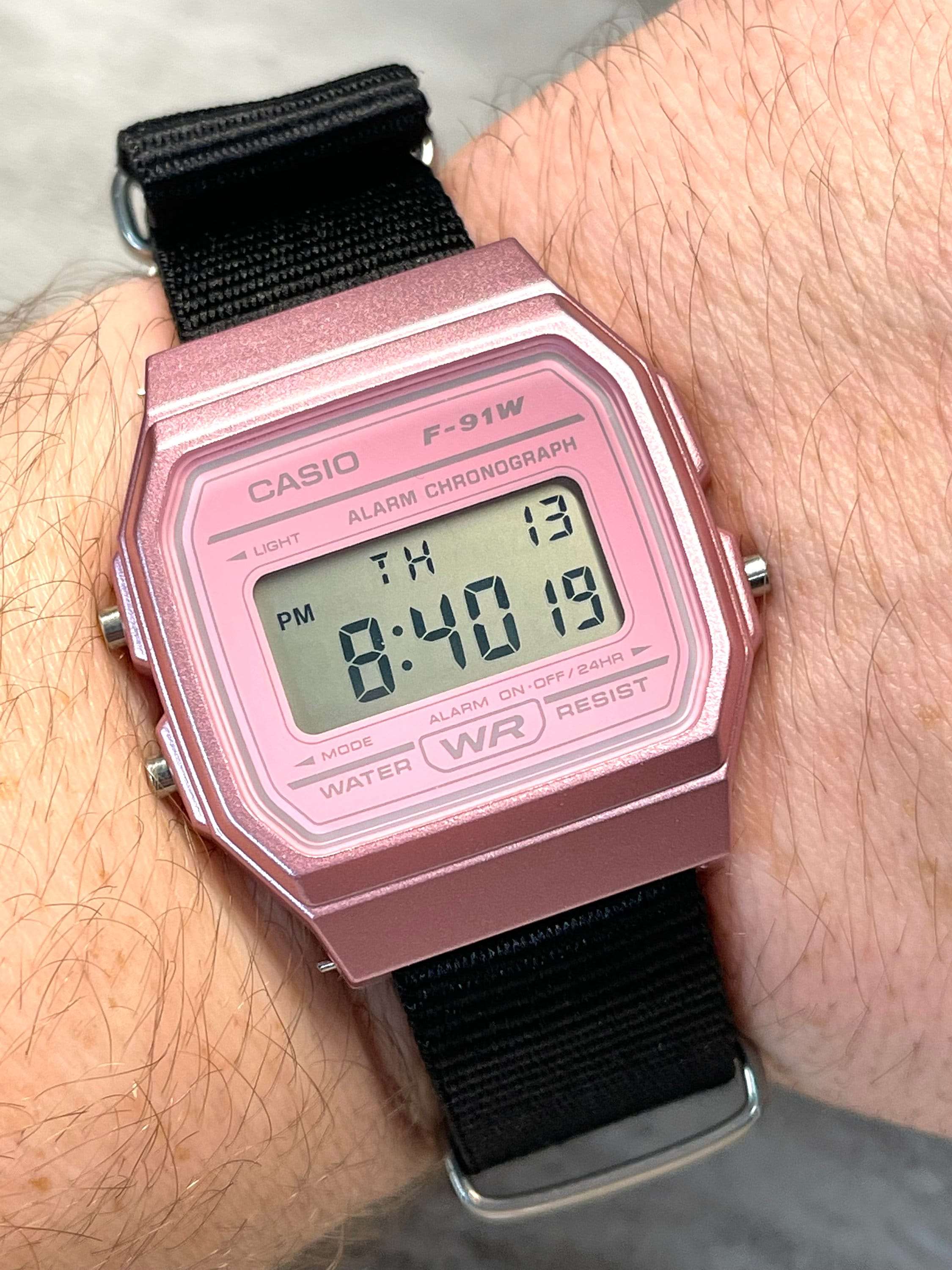 Black and pink online watch