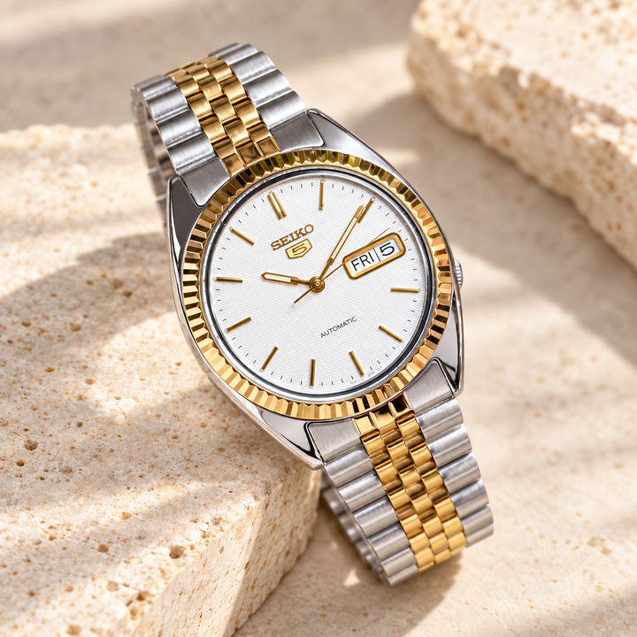 Seiko SNXG Datejust Two-Tone