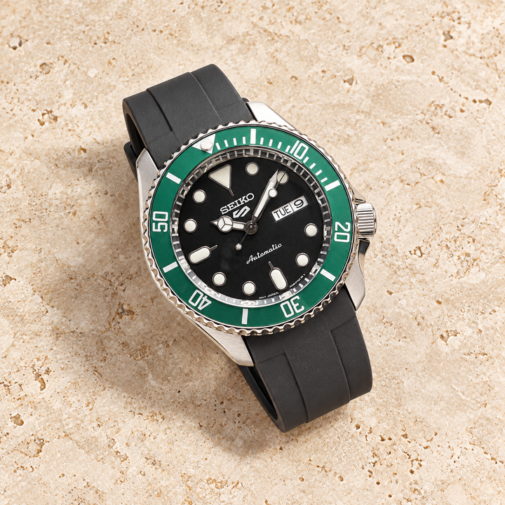 Seiko 5KX Kermit Submariner on Strap