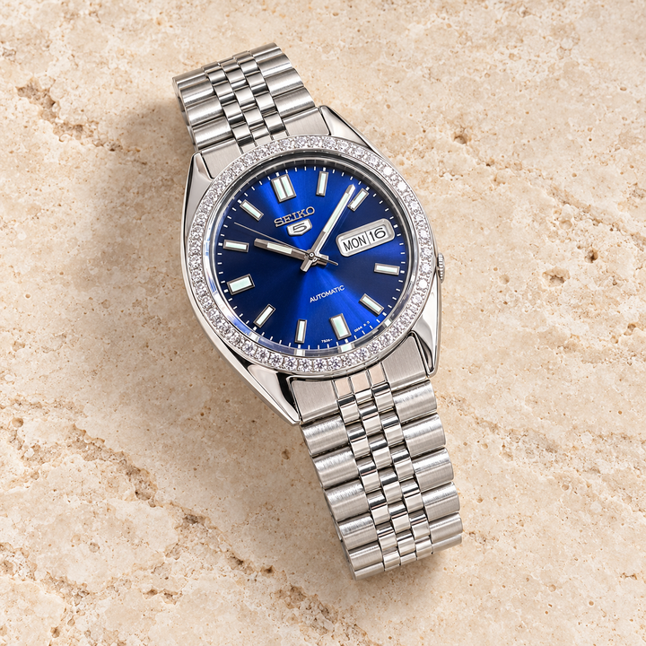 Seiko SNXS Diamond Datejust - Blue