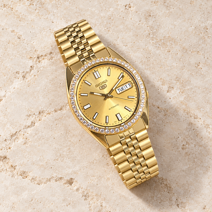 Seiko SNXS Diamond Datejust - Gold