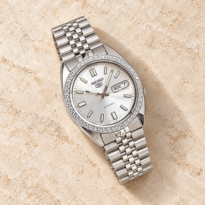 Seiko SNXS Diamond Datejust - Silver