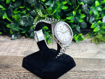 Seiko SNXS Diamond Datejust - Silver