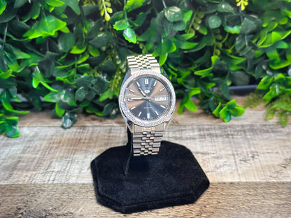 Seiko SNXS Diamond Datejust - Slate