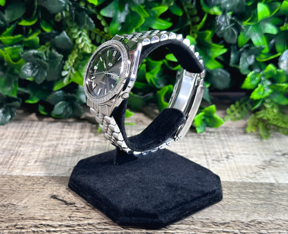 Seiko SNXS Diamond Datejust - Slate