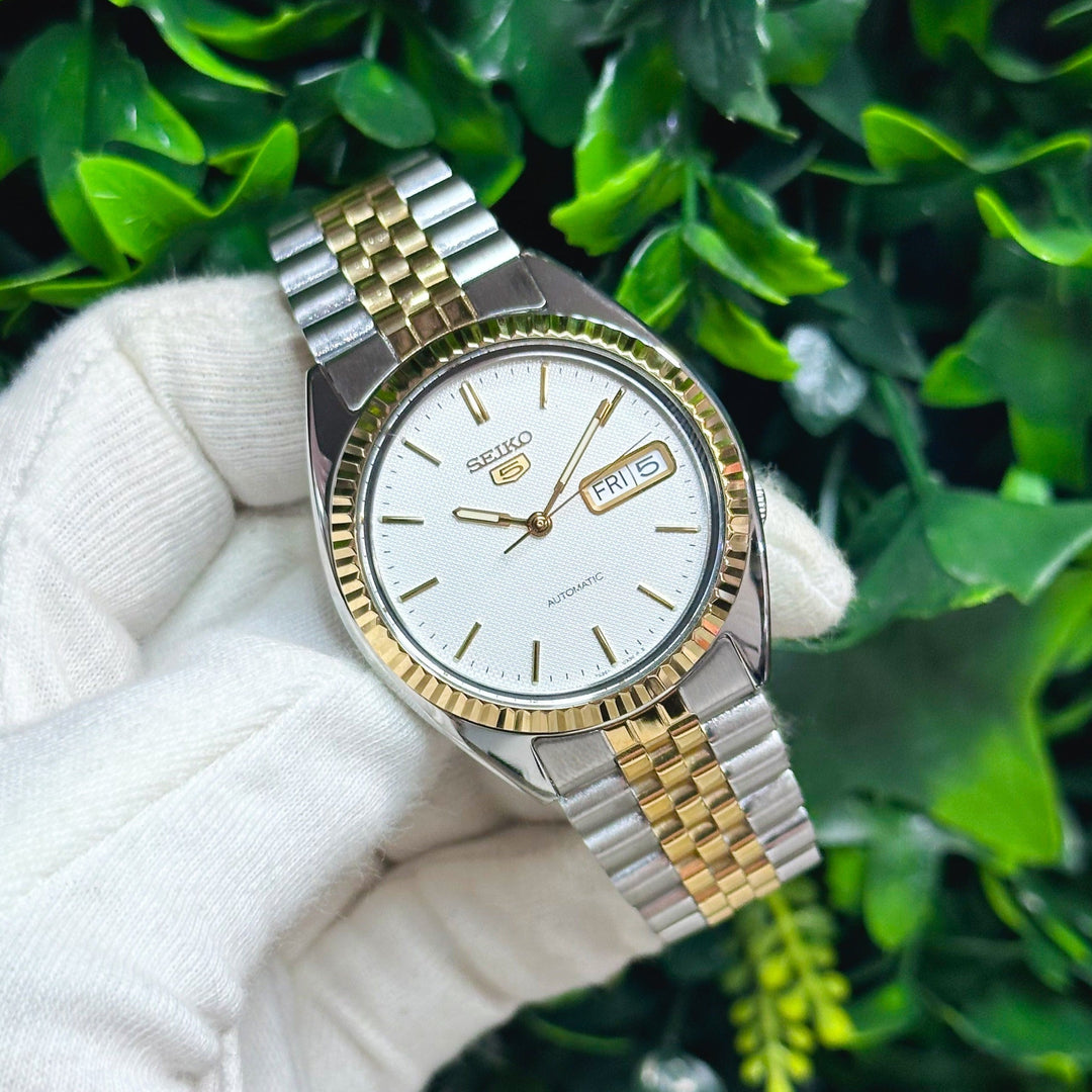 Seiko Two-Tone Silver and Gold Watch Vintage 1970 main image 2