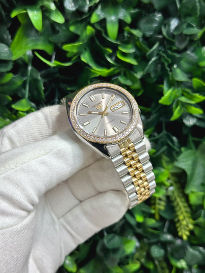 Seiko SNXS Diamond Datejust - Two-Tone