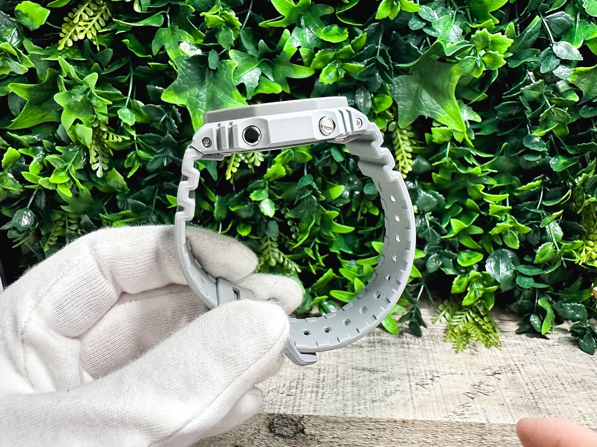 G Shock CasiOak "Cloudy Sky" - Grey/Blue Hand Painted Genuine Casio GA2100 - Optional Sapphire Crystal