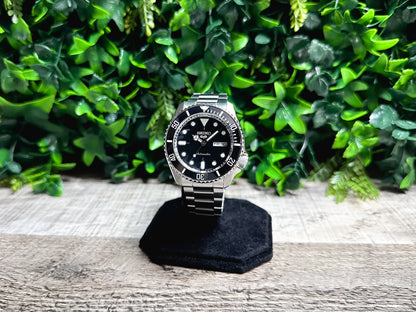 42mm "SUB" Genuine Seiko 5KX SRPD Modified Sub Style w/ Sapphire Crystal, Ceramic Bezel Insert & Stainless Bracelet