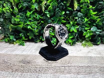42mm "SUB" Genuine Seiko 5KX SRPD Modified Sub Style w/ Sapphire Crystal, Ceramic Bezel Insert & Stainless Bracelet