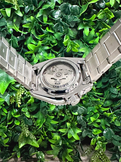 42mm "SUB" Genuine Seiko 5KX SRPD Modified Sub Style w/ Sapphire Crystal, Ceramic Bezel Insert & Stainless Bracelet
